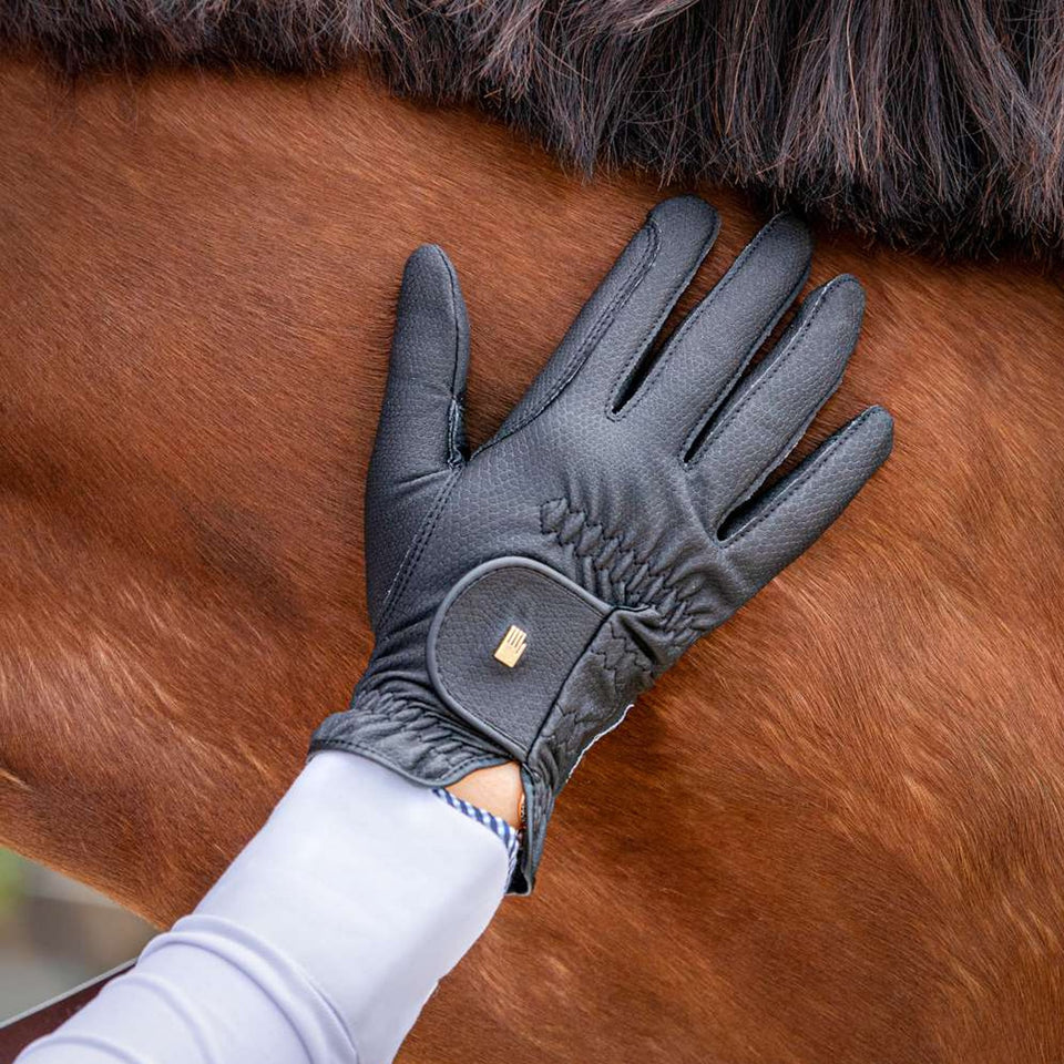 Roeckl Roeck-Grip Riding Gloves | Black Horse Riding Gloves & Equiport ...