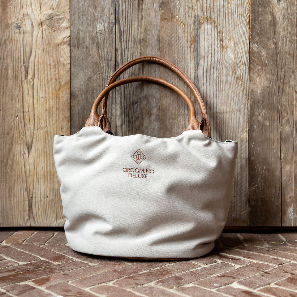 Grooming Deluxe Canvas Grooming Bag - Beige
