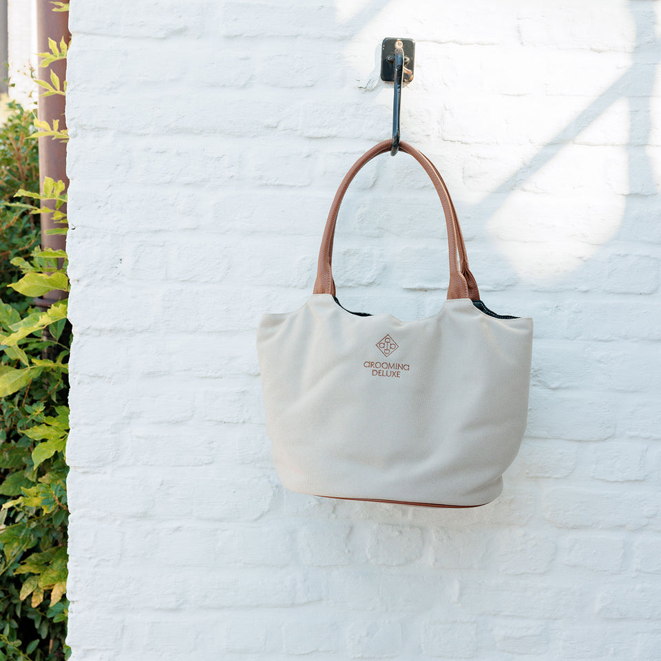Grooming Deluxe Canvas Grooming Bag - Beige