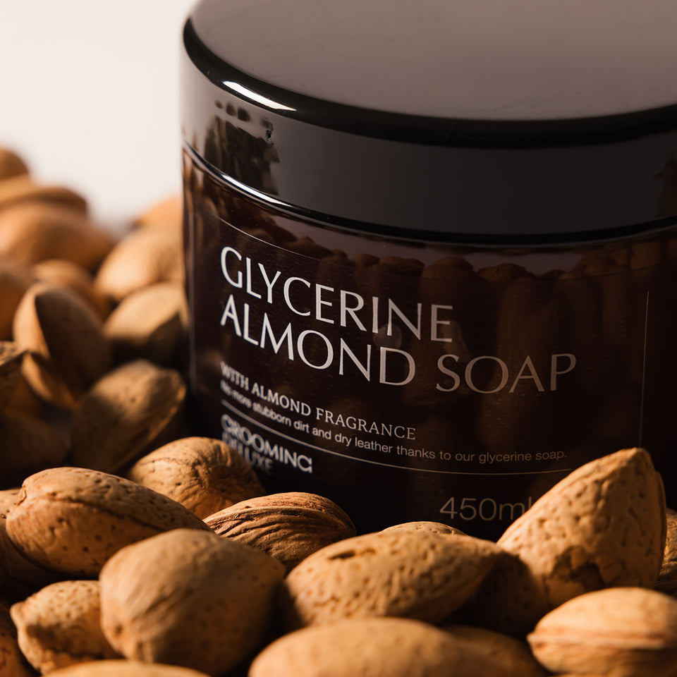 Grooming Deluxe Glycerine Almond Saddle Soap 450ml