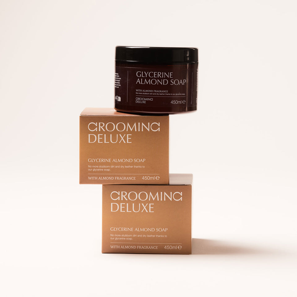 Grooming Deluxe Glycerine Almond Saddle Soap 450ml