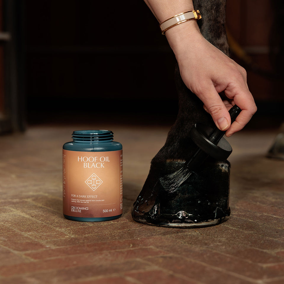 Grooming Deluxe Hoof Oil Shine - Black 500ml