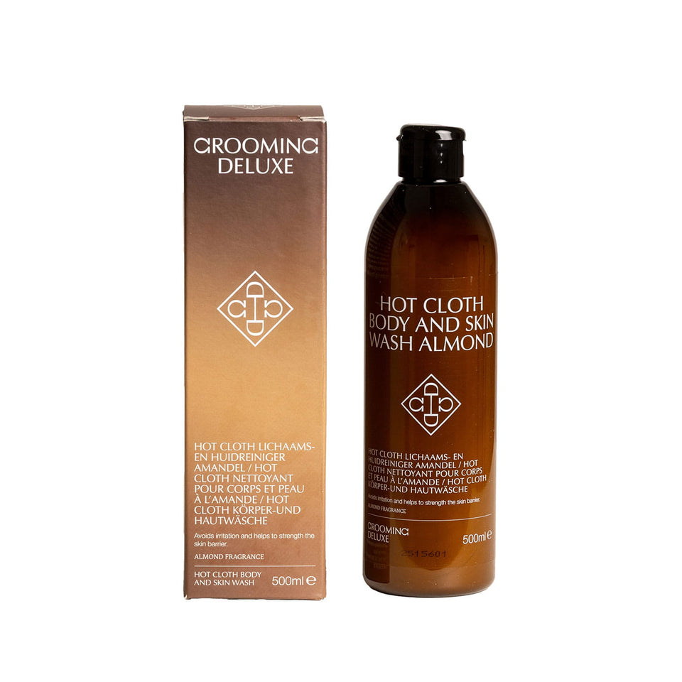 Grooming Deluxe Hot Cloth Body & Skin Wash - Almond 500ml