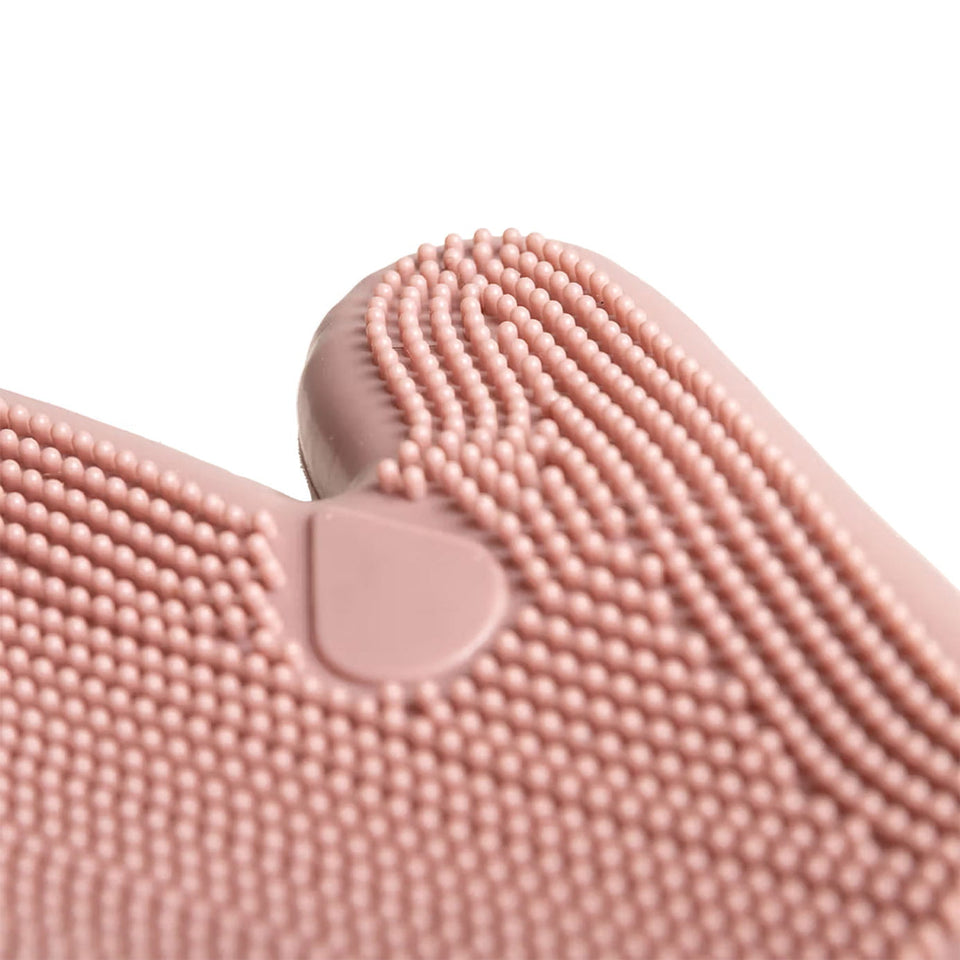 Grooming Deluxe Rubber Grooming Glove - Old Rose