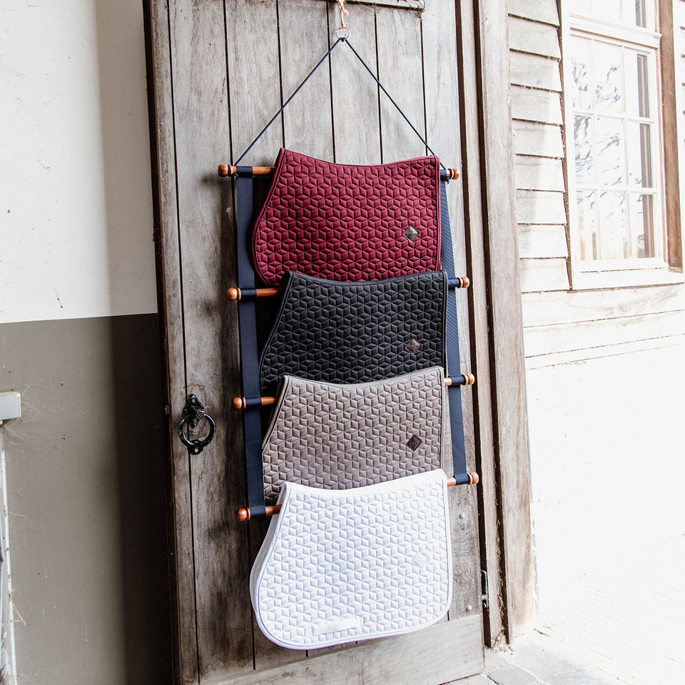 Grooming Deluxe Saddle Pad Holder Luxe - Navy