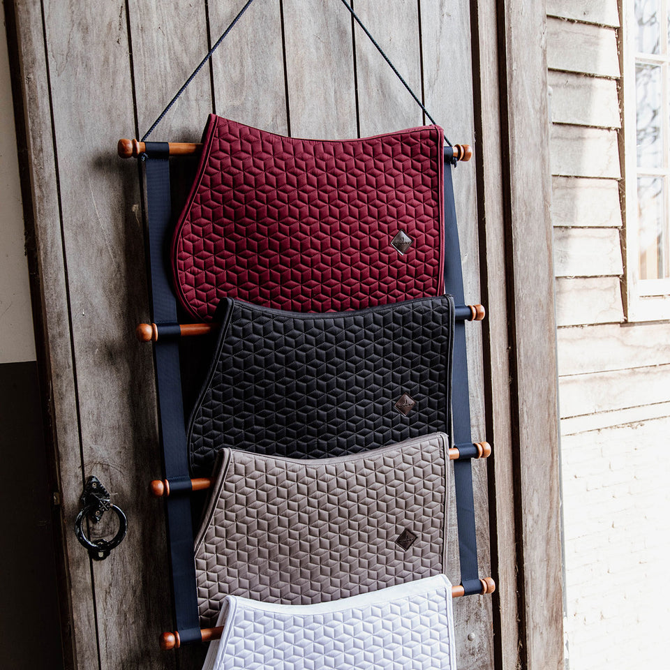 Grooming Deluxe Saddle Pad Holder Luxe - Navy