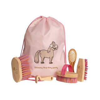 Grooming Deluxe Sammy Kids Brush Bag Grooming Kit - Old Rose