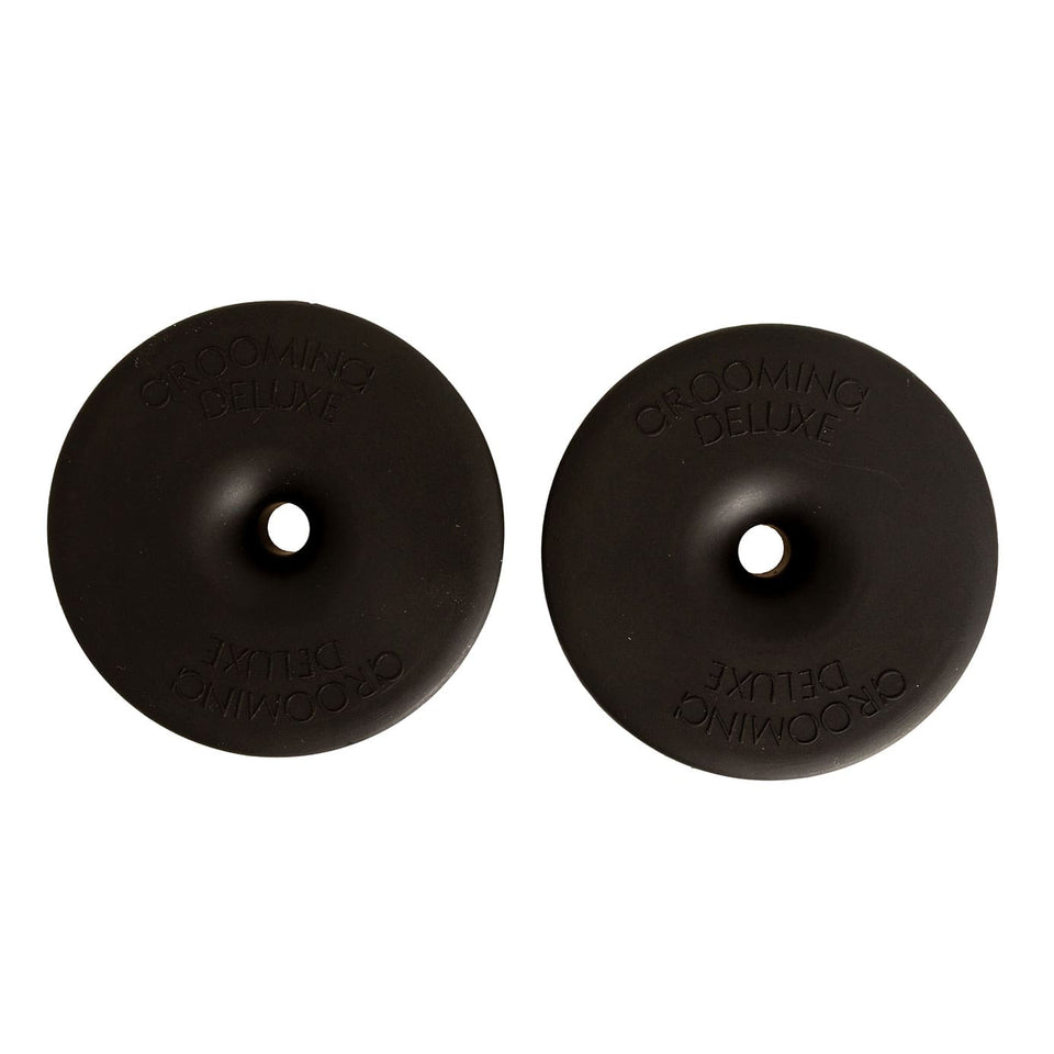 Grooming Deluxe Silicone Gel Bit Rings - Black