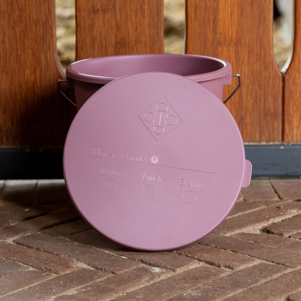 Grooming Deluxe Bucket with Lid 5L - Old Rose