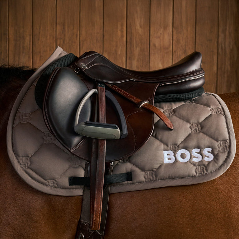BOSS Equestrian Hampton Jumping Saddle Cloth - Walnut