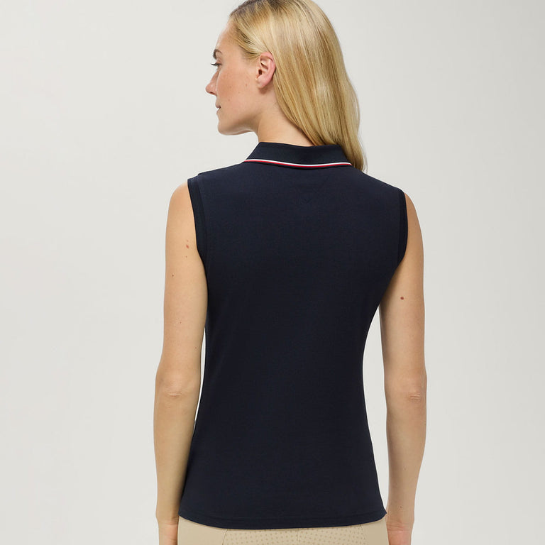 Tommy Hilfiger Cordova Sleeveless Polo Shirt - Desert Sky