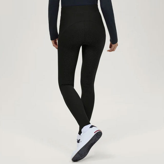Tommy Hilfiger Elmira Rhinestone Full Grip Leggings - Black