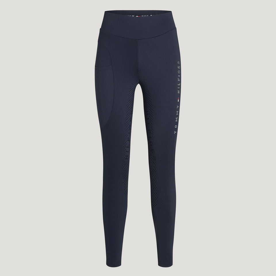 Tommy Hilfiger Elmira Rhinestone Full Grip Leggings - Desert Sky