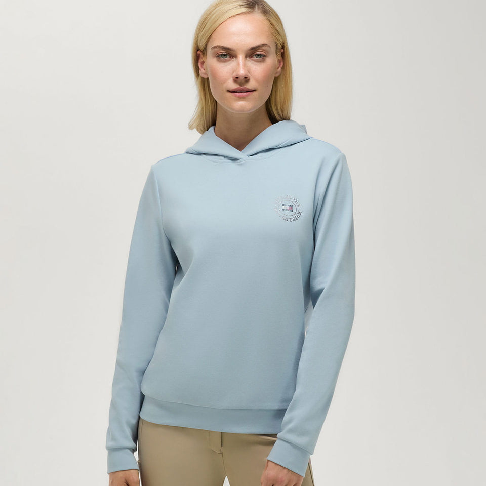 Tommy Hilfiger Hollywood Rhinestone Hoodie - Sweet Blue