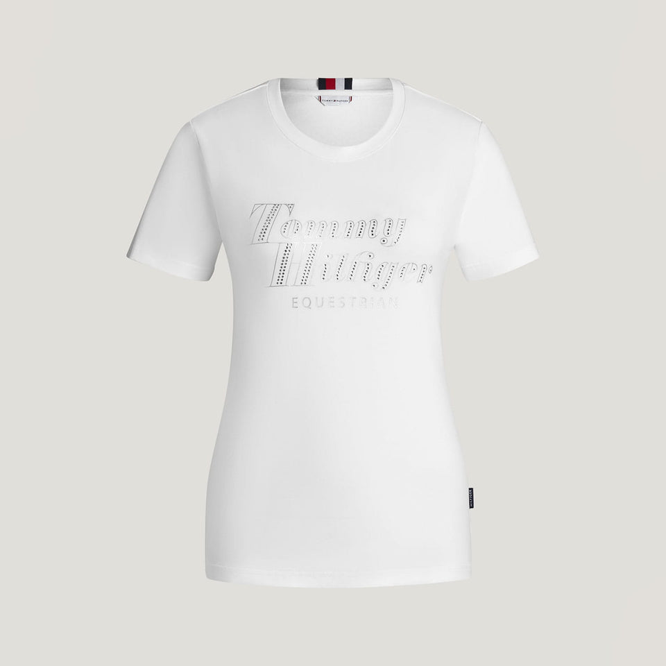 Tommy Hilfiger Malibu Rhinestone T-Shirt - Optic White