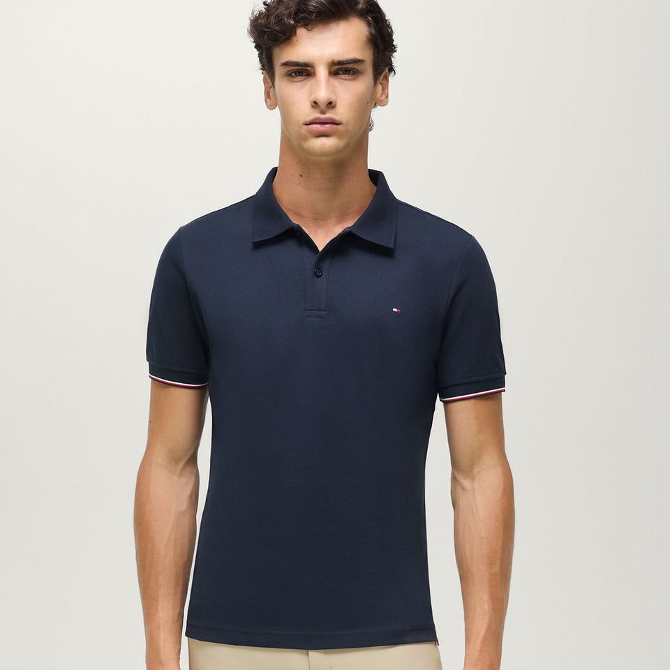 Tommy Hilfiger Men's Davis Pique Polo Shirt - Desert Sky