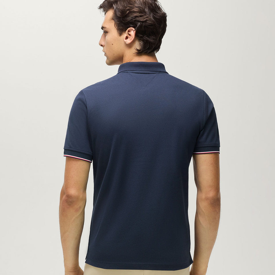 Tommy Hilfiger Men's Davis Pique Polo Shirt - Desert Sky