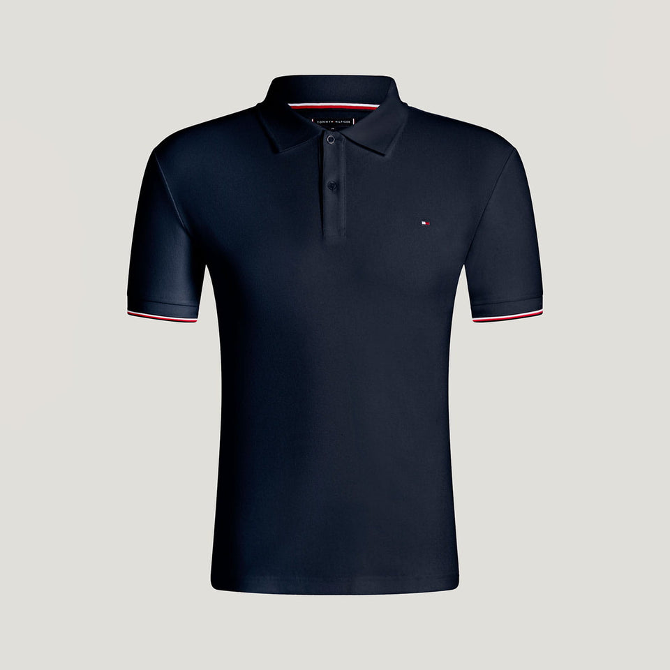 Tommy Hilfiger Men's Davis Pique Polo Shirt - Desert Sky