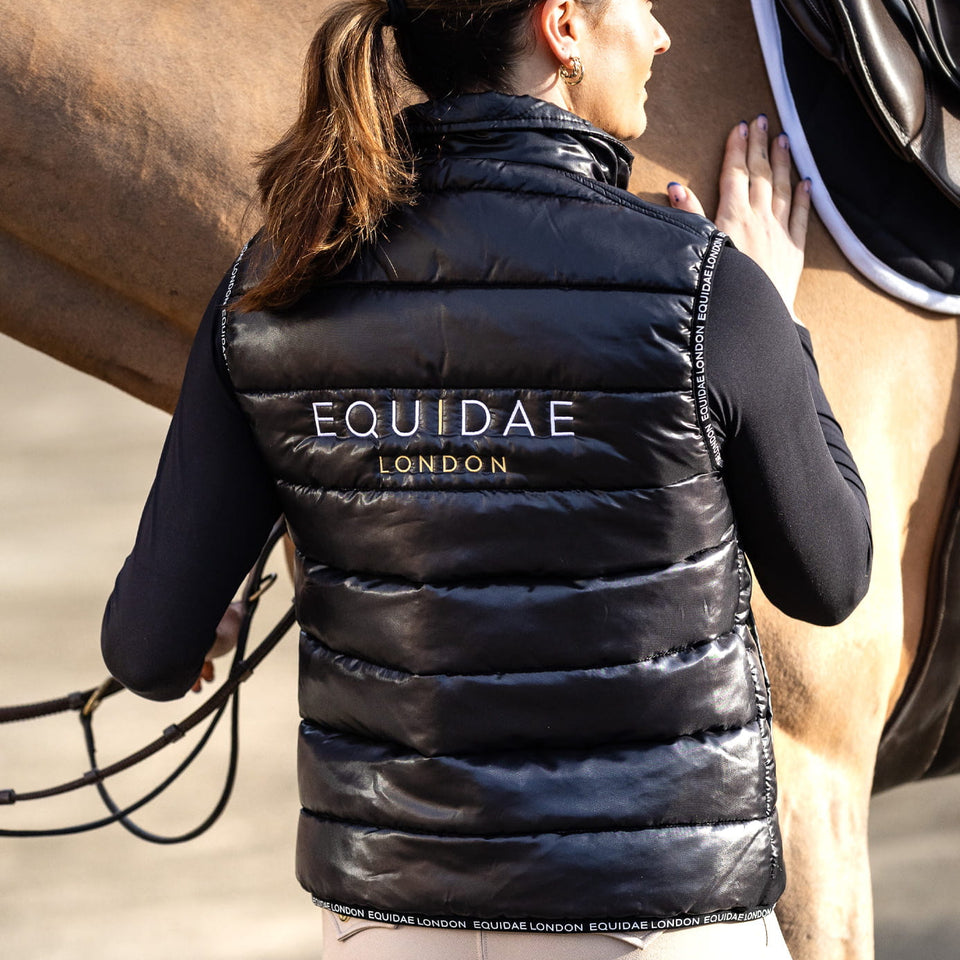 Equidae London Isabella Bomber Bodywarmer - Black
