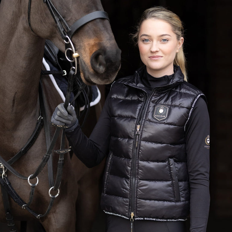 Equidae London Isabella Bomber Bodywarmer - Black