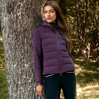BOSS Equestrian Jessy Puffer Hybrid Jacket - Deep Purple