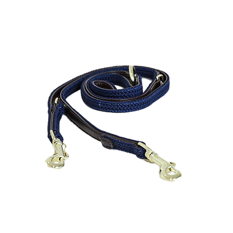 Kentucky Dogwear Plaited Nylon Dog Lead - Navy