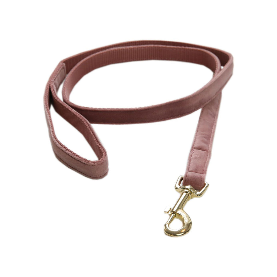 Kentucky Dogwear Velvet Dog Lead - Old Rose