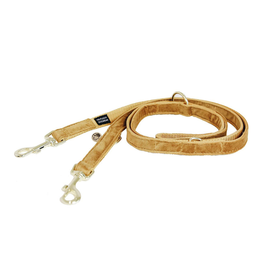 Kentucky Dogwear Velvet Dog Lead - Mustard