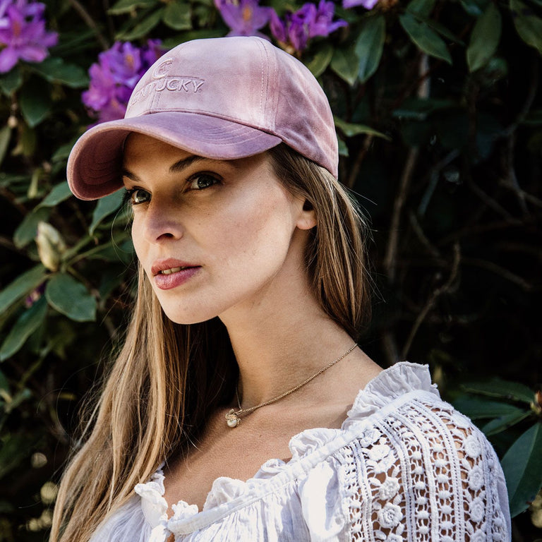 Kentucky Horsewear Velvet Baseball Cap - Old Rose
