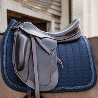 Kentucky Horsewear Glitter and Stone Dressage Saddle Cloth - Navy