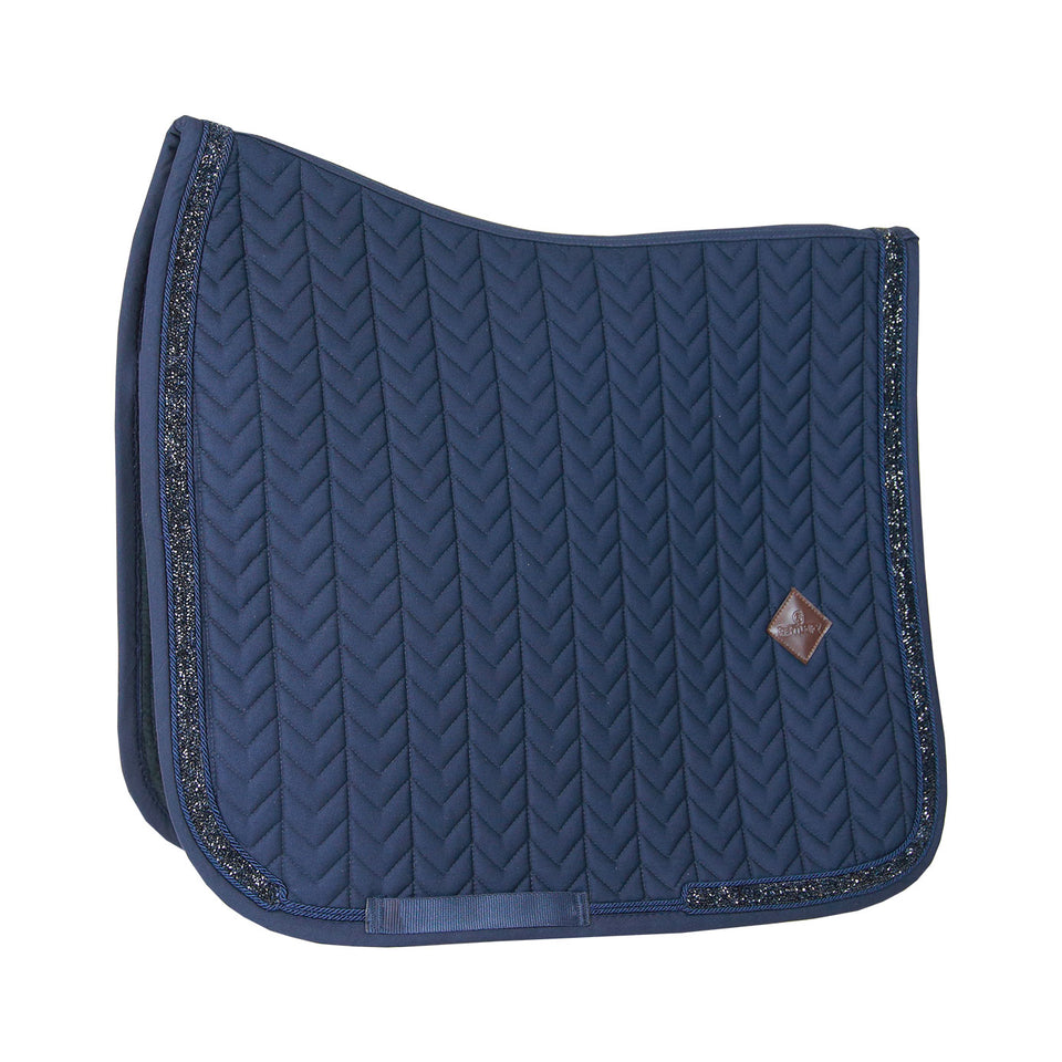 Kentucky Horsewear Glitter and Stone Dressage Saddle Cloth - Navy