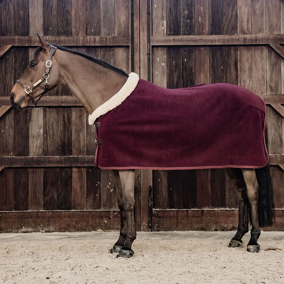 Kentucky Horsewear Heavy Fleece Show Rug - Bordeaux