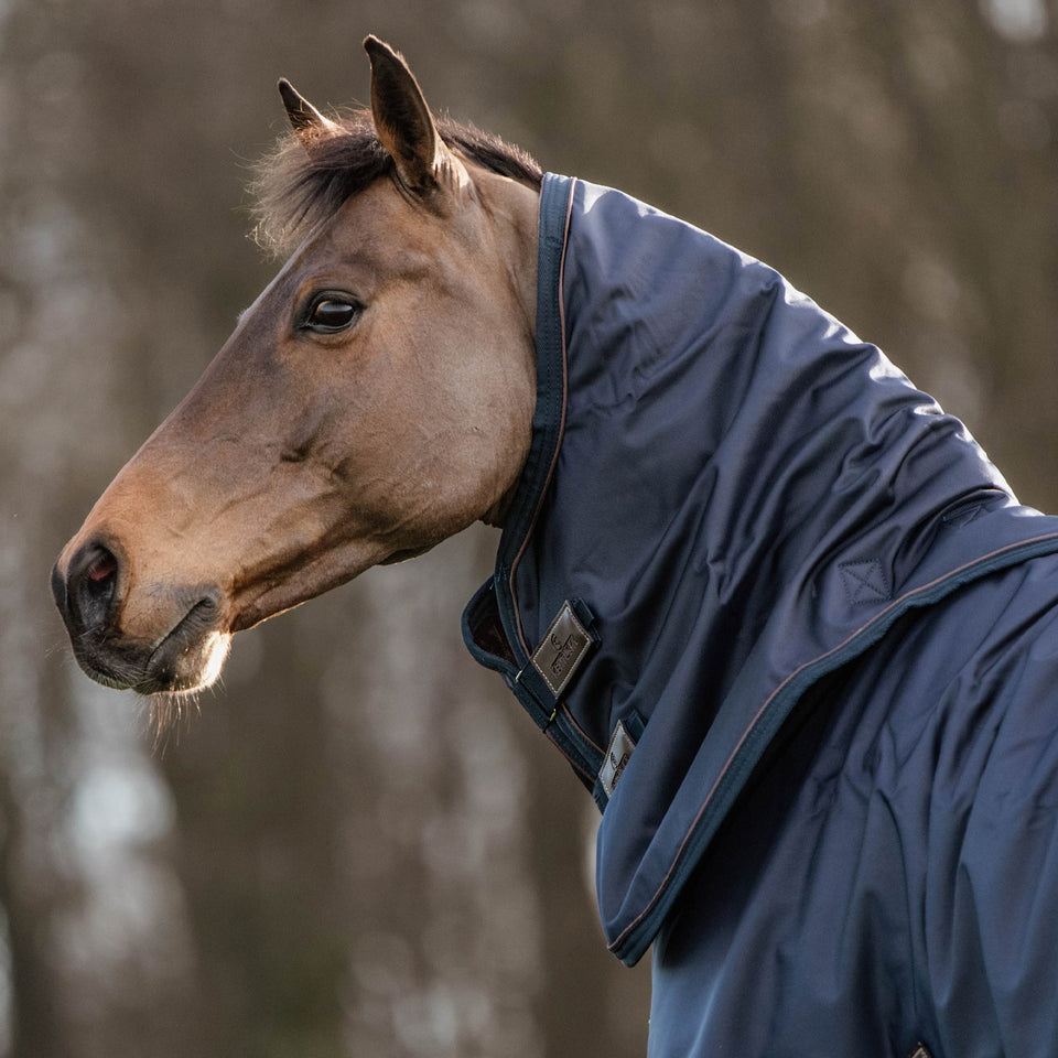 Kentucky Horsewear Turnout Neck Cover All Weather Waterproof Pro 150g - Navy