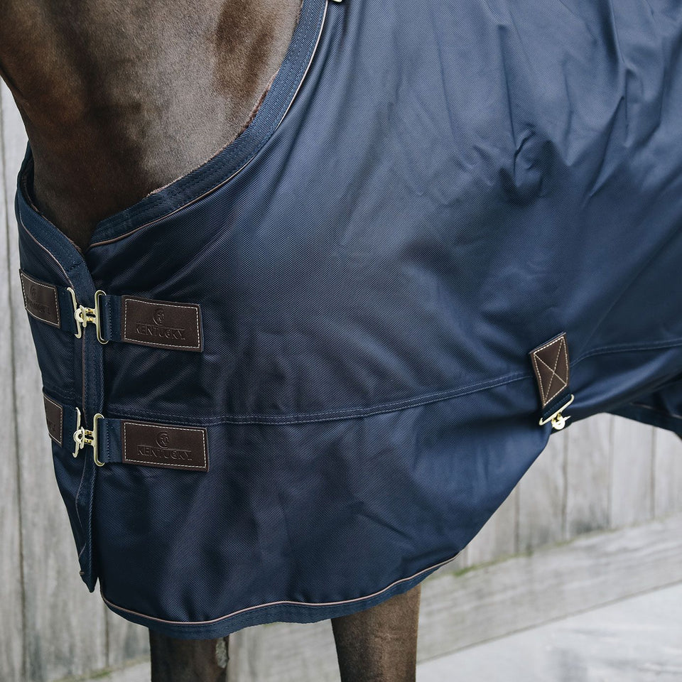 Kentucky Horsewear Pro All Weather Faux Fur Lined Turnout Rug 0g - Navy