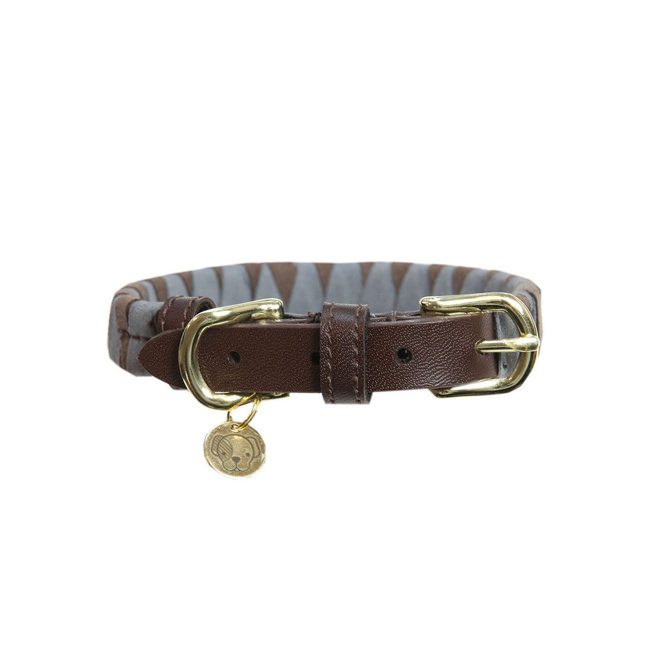 Kentucky Dogwear Triangle Dog Collar - Brown/Grey