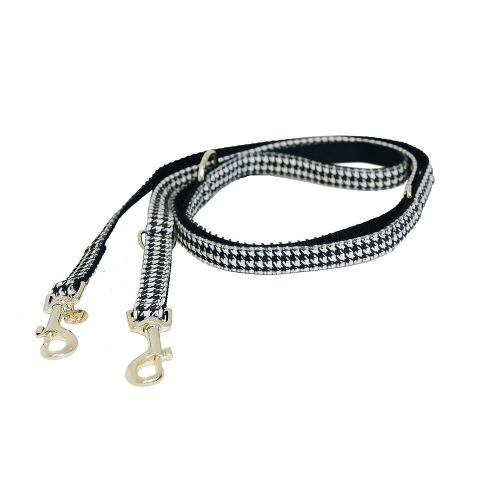 Kentucky Dogwear Pied-de-Poule Dog Lead - Black