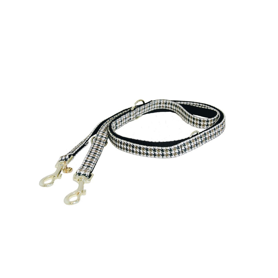 Kentucky Dogwear Pied-de-Poule Dog Lead - Brown