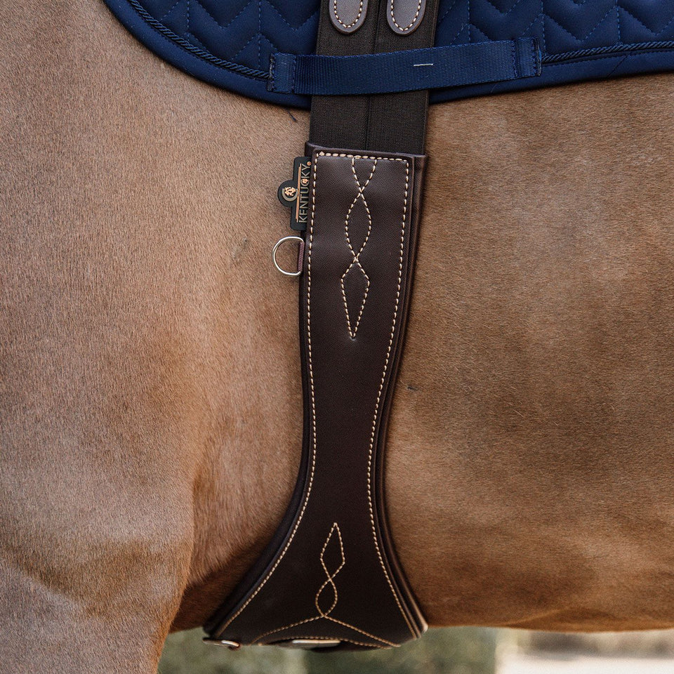 Kentucky Horsewear Anatomic Leather Girth - Brown