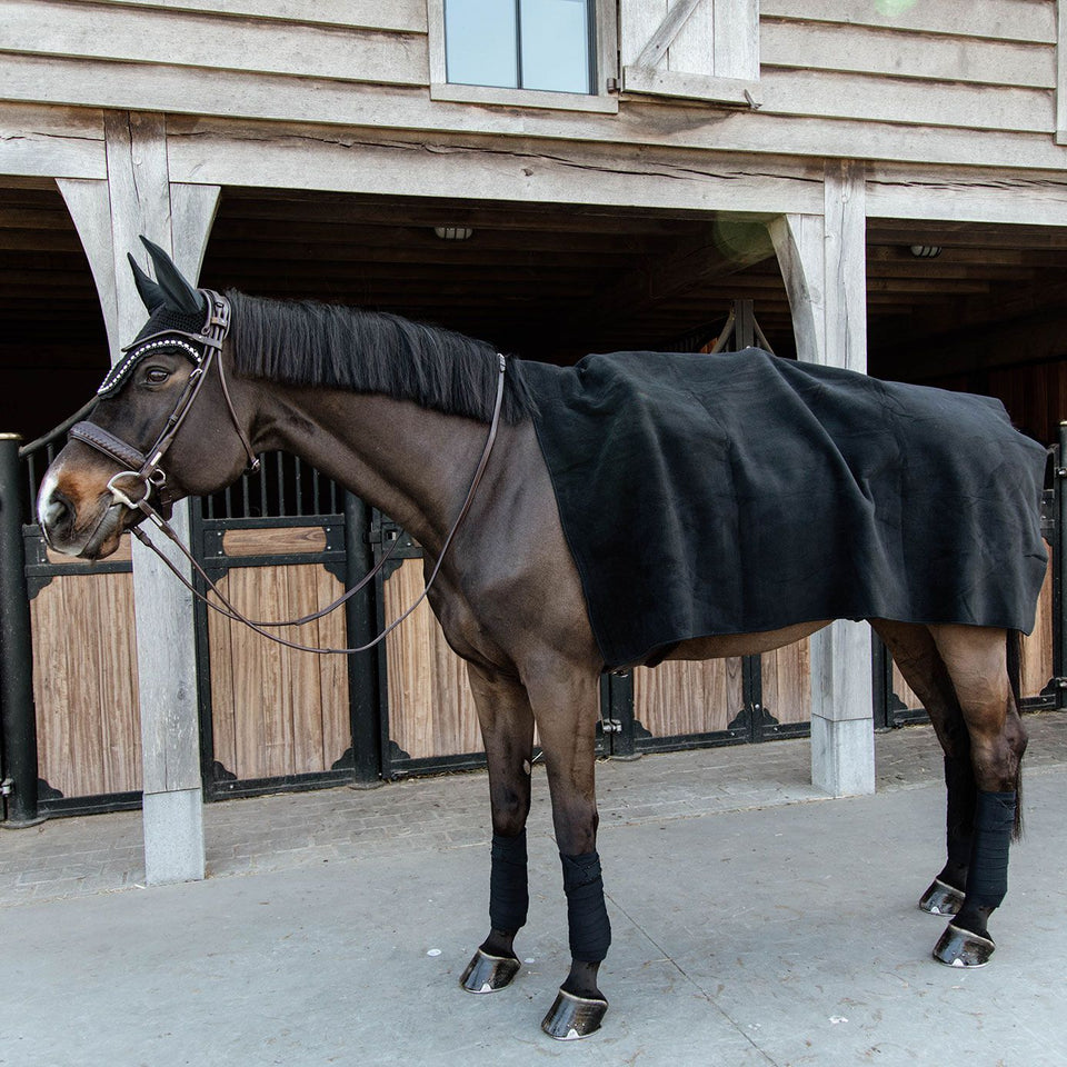 Kentucky Horsewear Heavy Fleece Square Blanket - Black