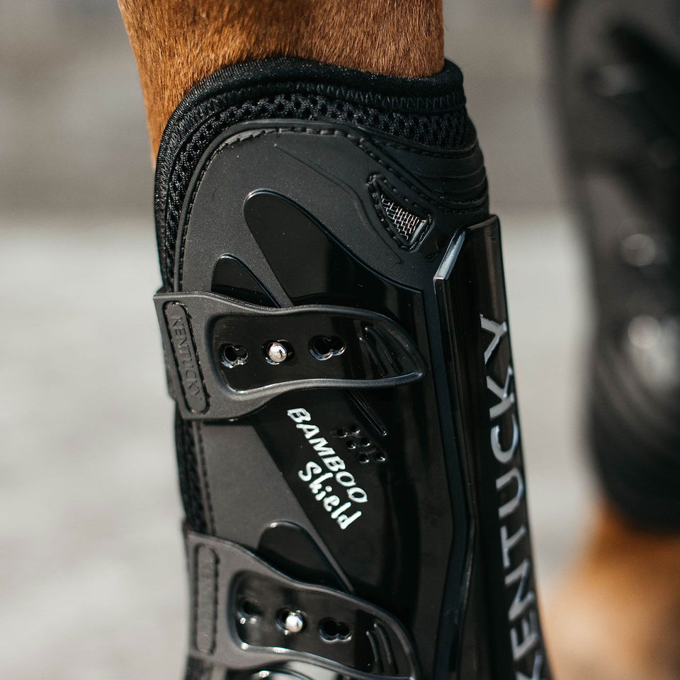 Kentucky Horsewear Bamboo Tendon Boots Elastic - Black