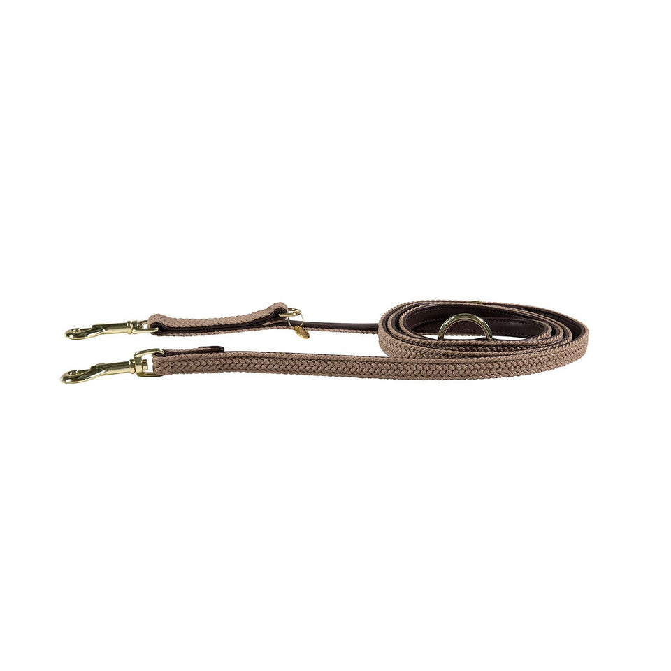 Kentucky Dogwear Plaited Nylon Dog Lead - Beige