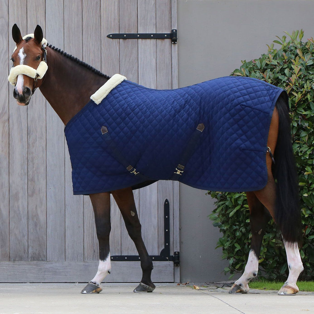 Kentucky Horsewear Stable Rug 400g - Navy & Equiport Equestrian