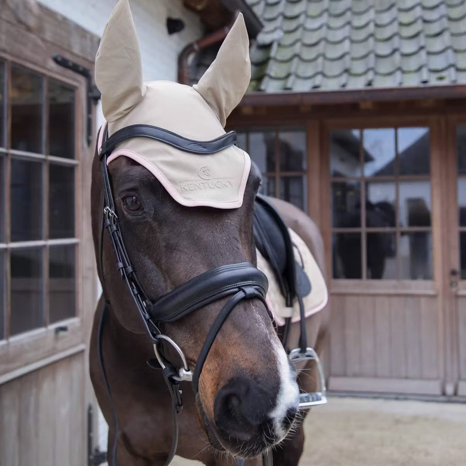 Kentucky Horsewear Softshell Wellington Fly Veil - Beige