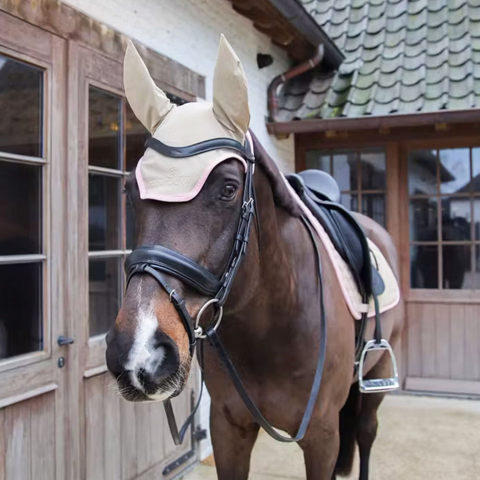 Kentucky Horsewear Softshell Wellington Fly Veil - Beige