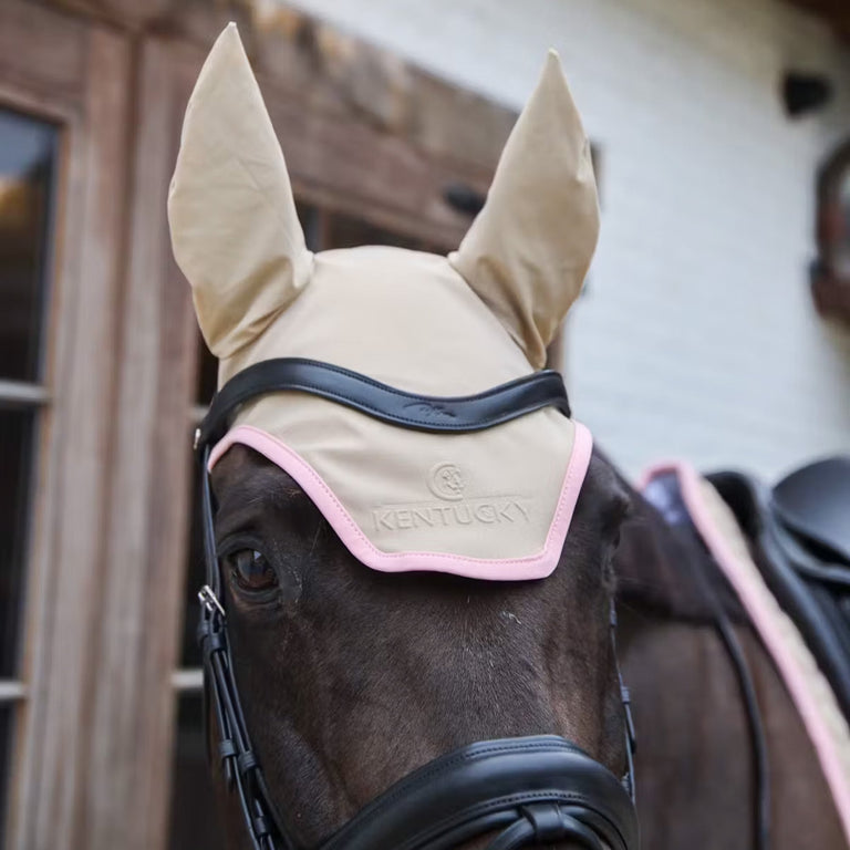 Kentucky Horsewear Softshell Wellington Fly Veil - Beige