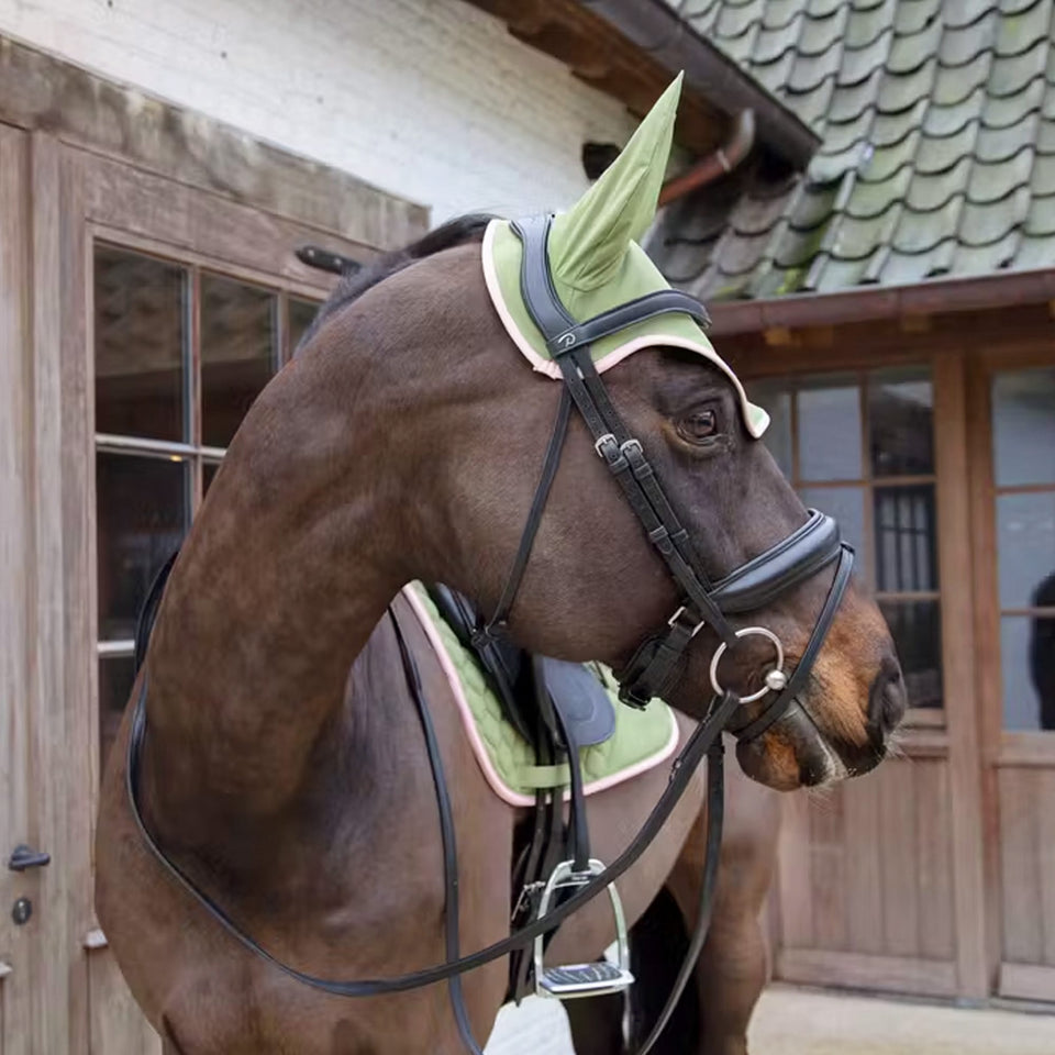 Kentucky Horsewear Softshell Wellington Fly Veil - Khaki