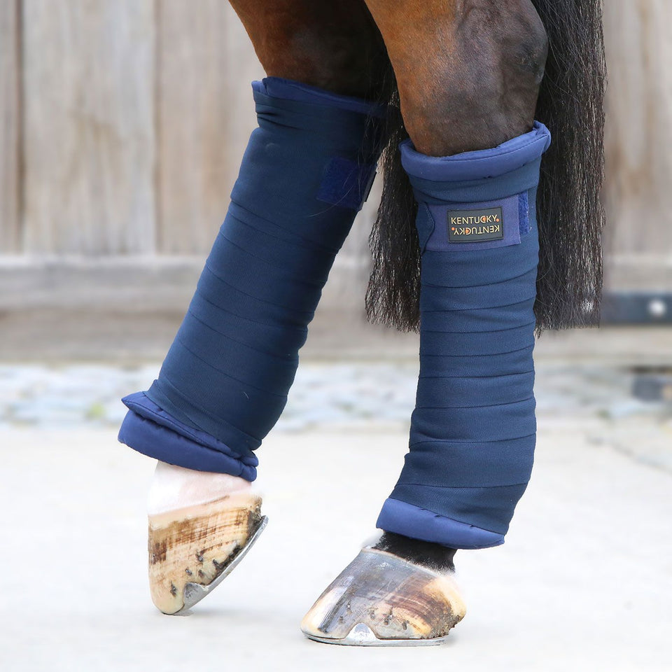 Kentucky Horsewear Stable Bandage Pads - Navy