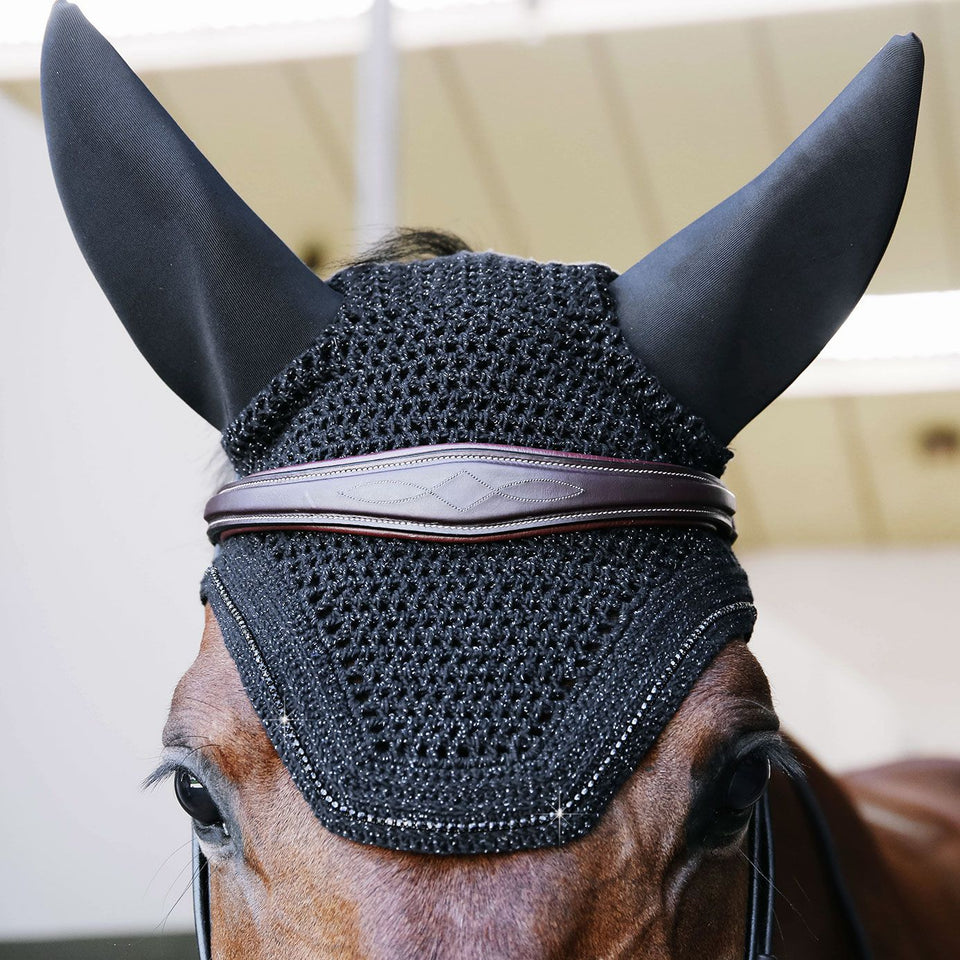 Kentucky Horsewear Wellington Sparkling Fly Veil - Black
