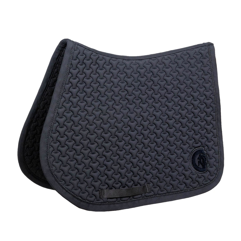 Kentucky Horsewear Plaited 3D Logo Saddle Cloth - Black