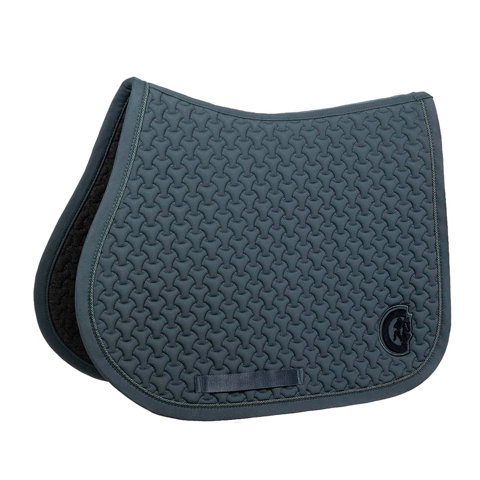 Kentucky Horsewear Plaited 3D Logo Saddle Cloth - Pine Green